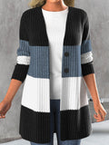 Women's Bohemian Style Striped Long Sleeve Jacket