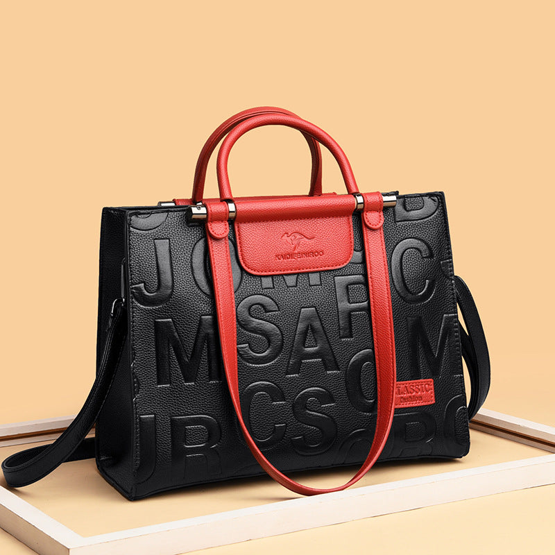 Borsa a tracolla con stampa di alta qualità, grande capacità, da donna