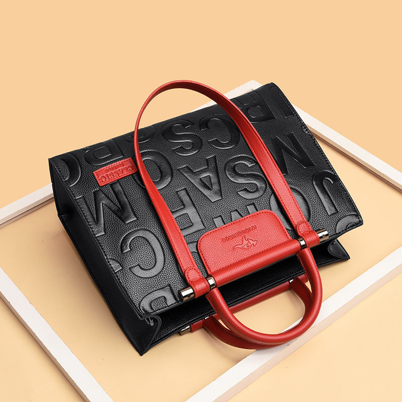 Borsa a tracolla con stampa di alta qualità, grande capacità, da donna