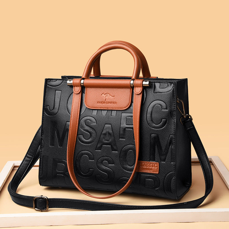 Borsa a tracolla con stampa di alta qualità, grande capacità, da donna