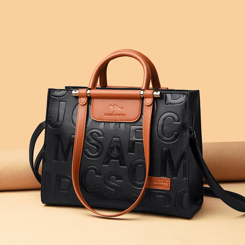 Borsa a tracolla con stampa di alta qualità, grande capacità, da donna