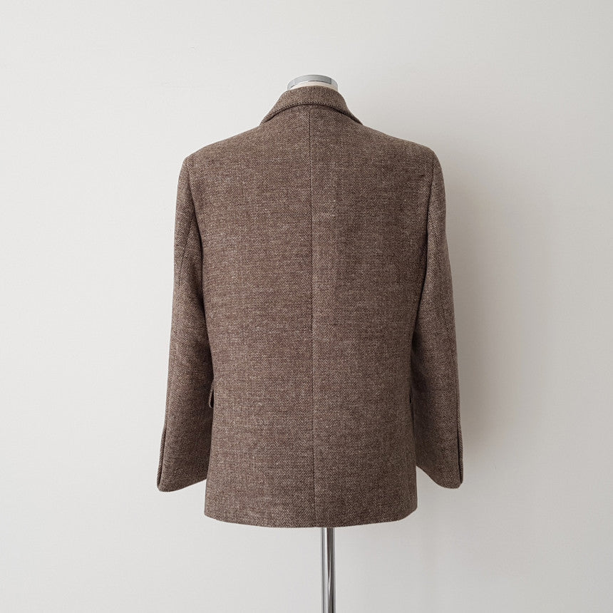 Ladies Fashion Temperament Retro Herringbone Blazer