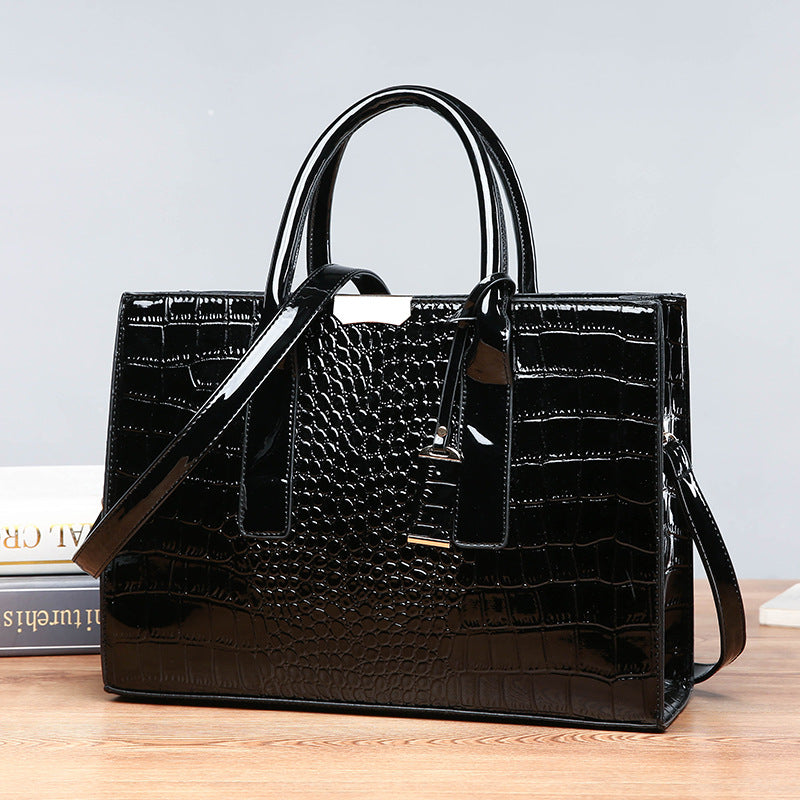 Single Shoulder Bag Embossed Large Capacity Messenger Bag