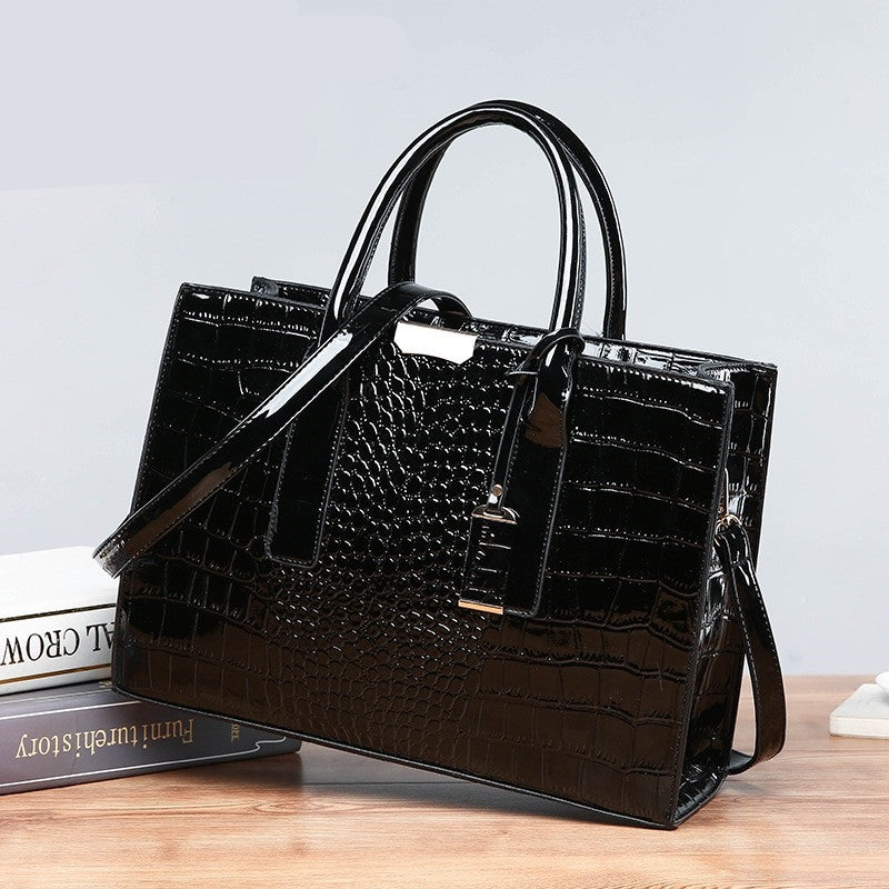 Borsa da donna con specchio alla moda, tinta unita
