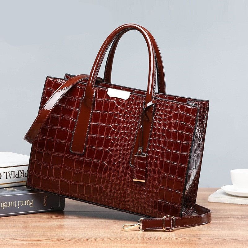 Borsa da donna con specchio alla moda, tinta unita