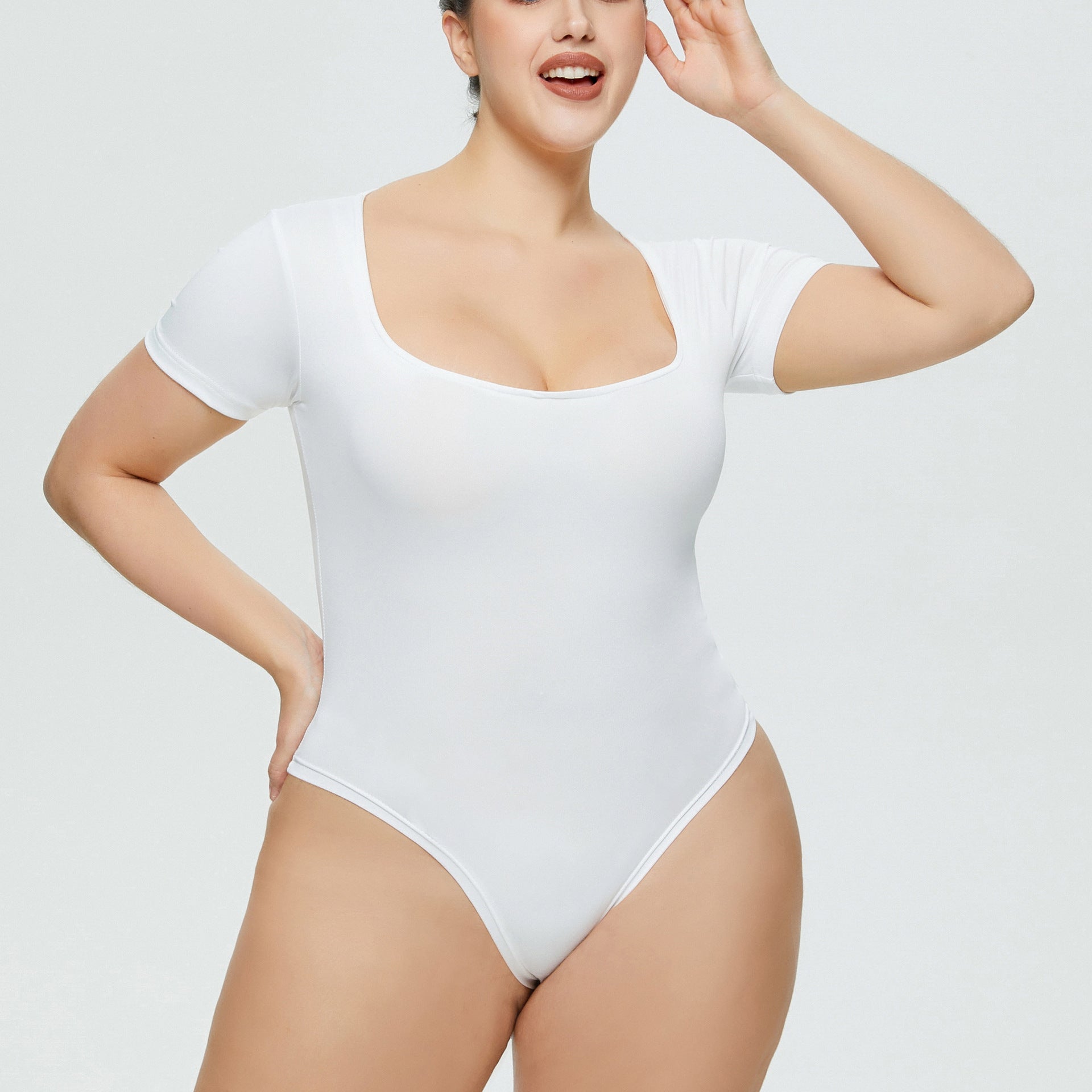 European And American Sexy Siamese Fit Hot Girl Women's Outer Wear Pure Color Tight Jumpsuit