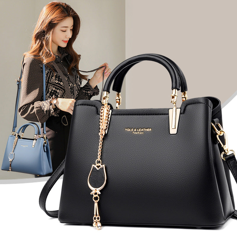 Borsa a Tracolla da Donna a Mano con Texture Messenger