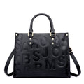 Women's Large Capacity All Match Black Shoulder Bag