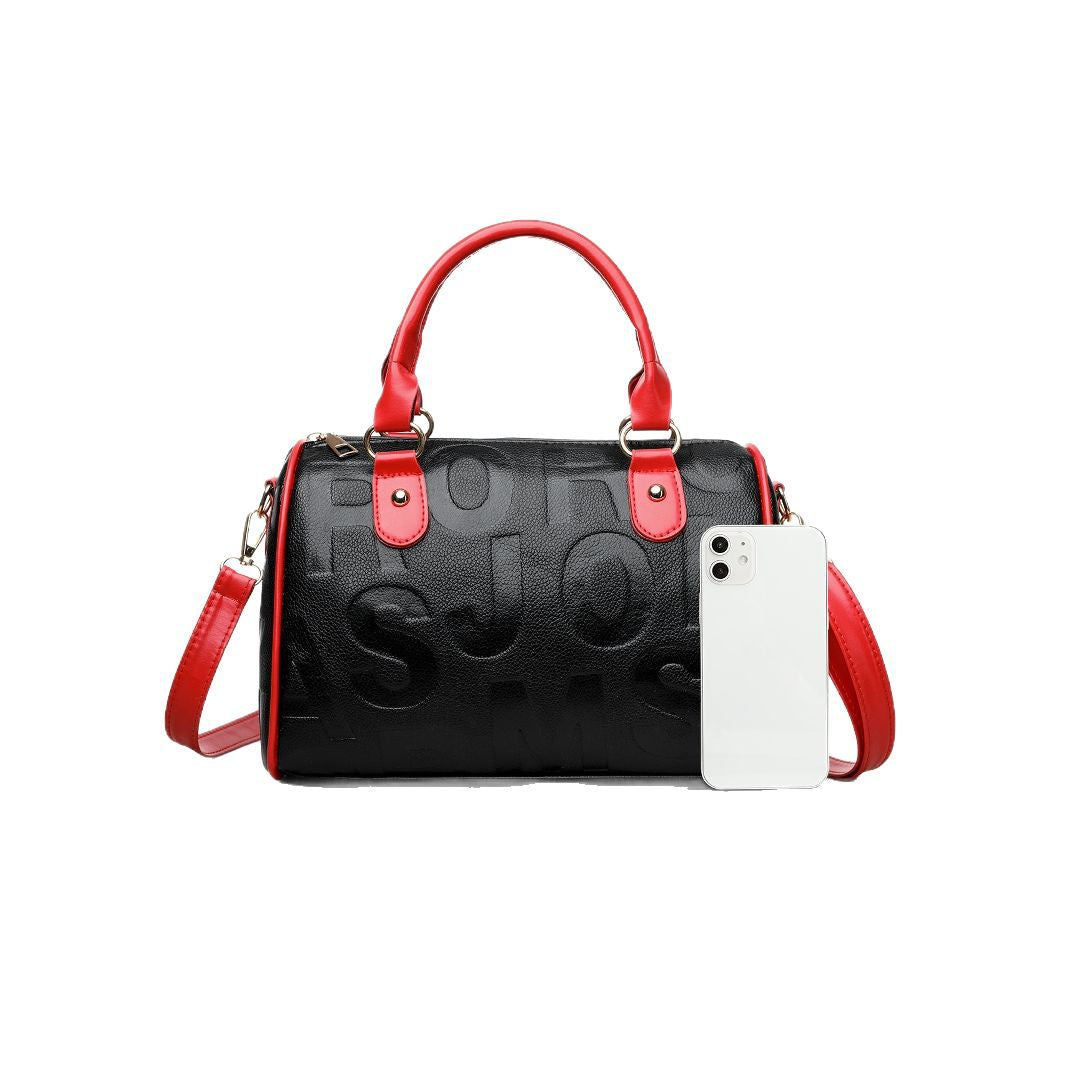 Authentic Leather Tactile Feel Large-capacity Crossbody Bag