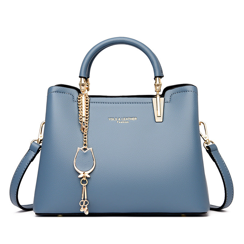 Borsa a Tracolla da Donna a Mano con Texture Messenger