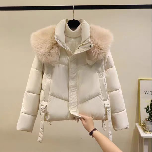 Cappotto Imbottito In Cotone Nero Invernale Da Donna
