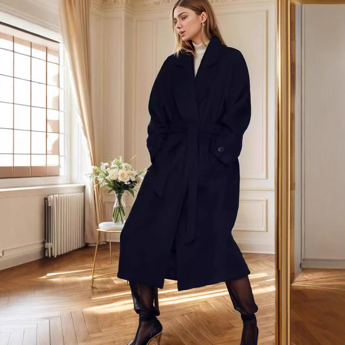 Autumn And Winter Women's Wool Coat Jacket