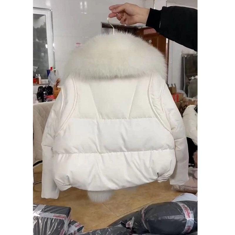 Nuovo Cappotto Invernale Imbottito in Cotone, Ampio e Spesso, in Stile Occidentale con Collo in Pelliccia, Modellante, per Donna