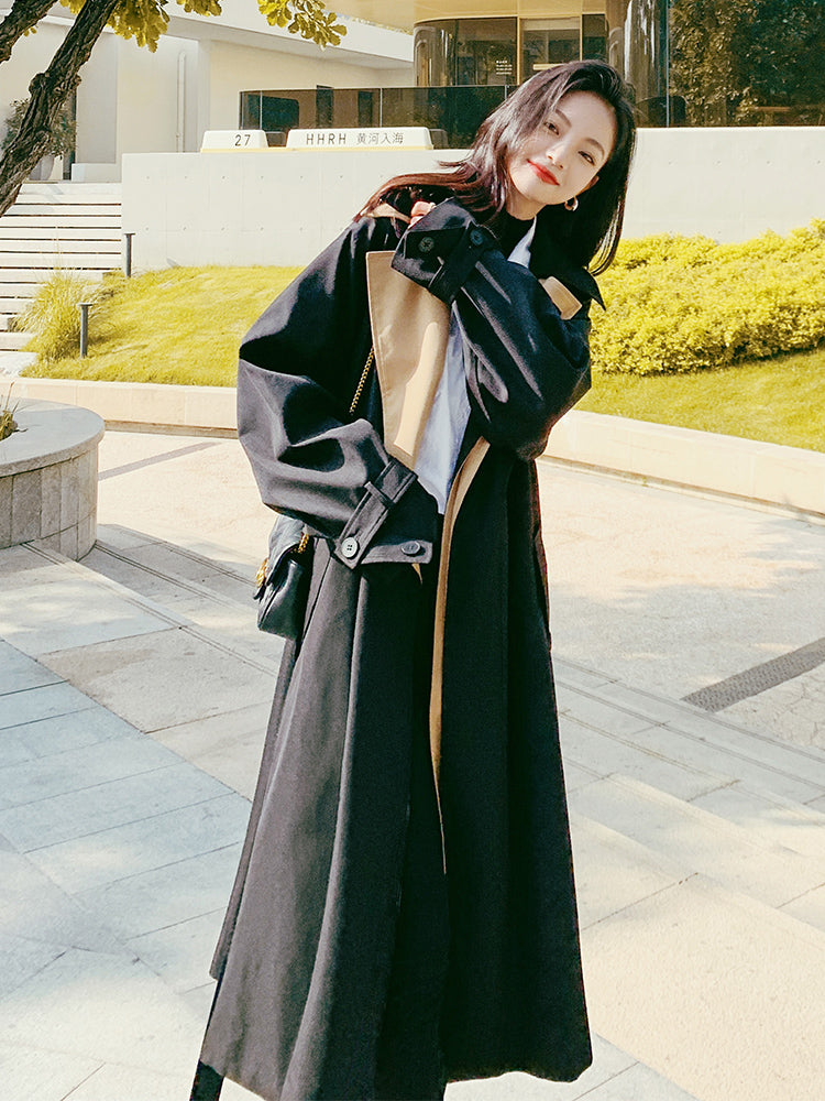 Over-the-knee Fashionable High-class Coat