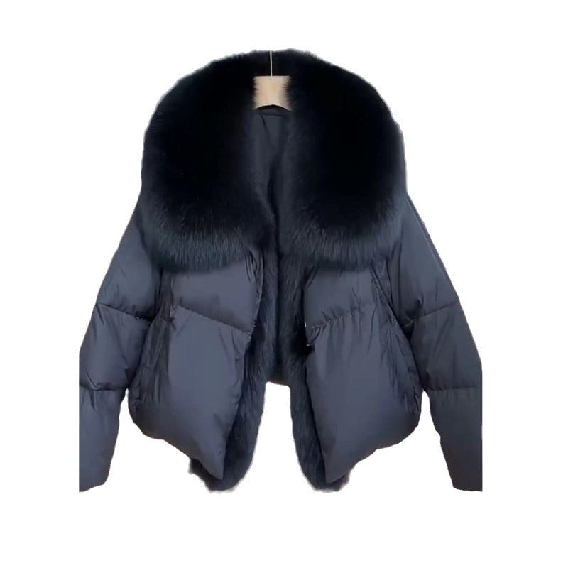 Nuovo Cappotto Invernale Imbottito in Cotone, Ampio e Spesso, in Stile Occidentale con Collo in Pelliccia, Modellante, per Donna