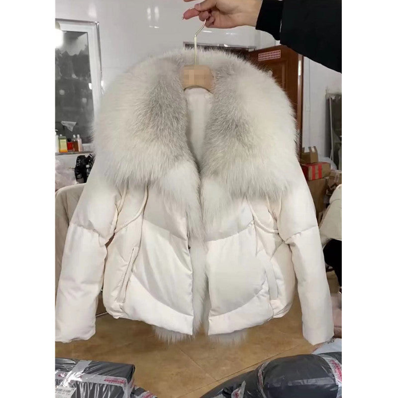 Nuovo Cappotto Invernale Imbottito in Cotone, Ampio e Spesso, in Stile Occidentale con Collo in Pelliccia, Modellante, per Donna