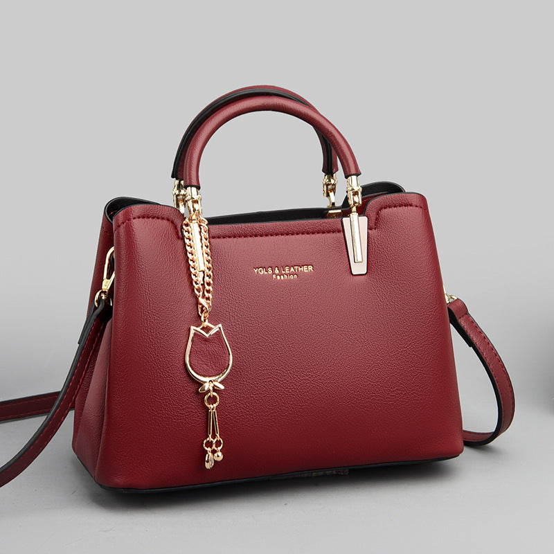 Borsa a Tracolla da Donna a Mano con Texture Messenger