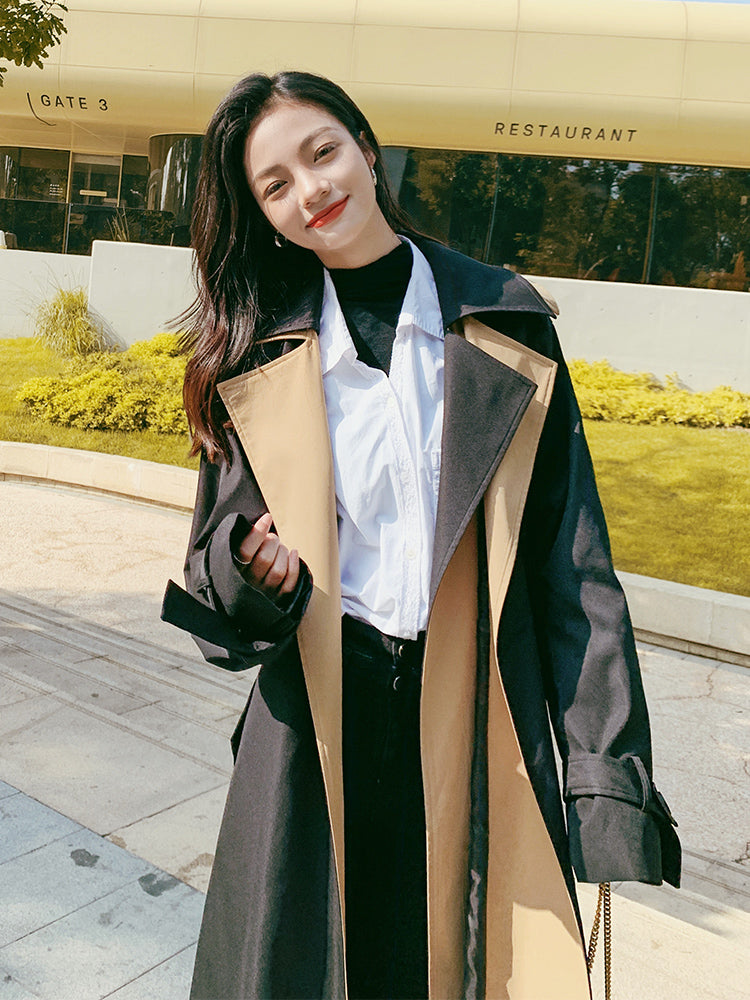 Over-the-knee Fashionable High-class Coat